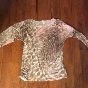 Chico’s size 1 (medium) 3/4 sleeve with sparkles